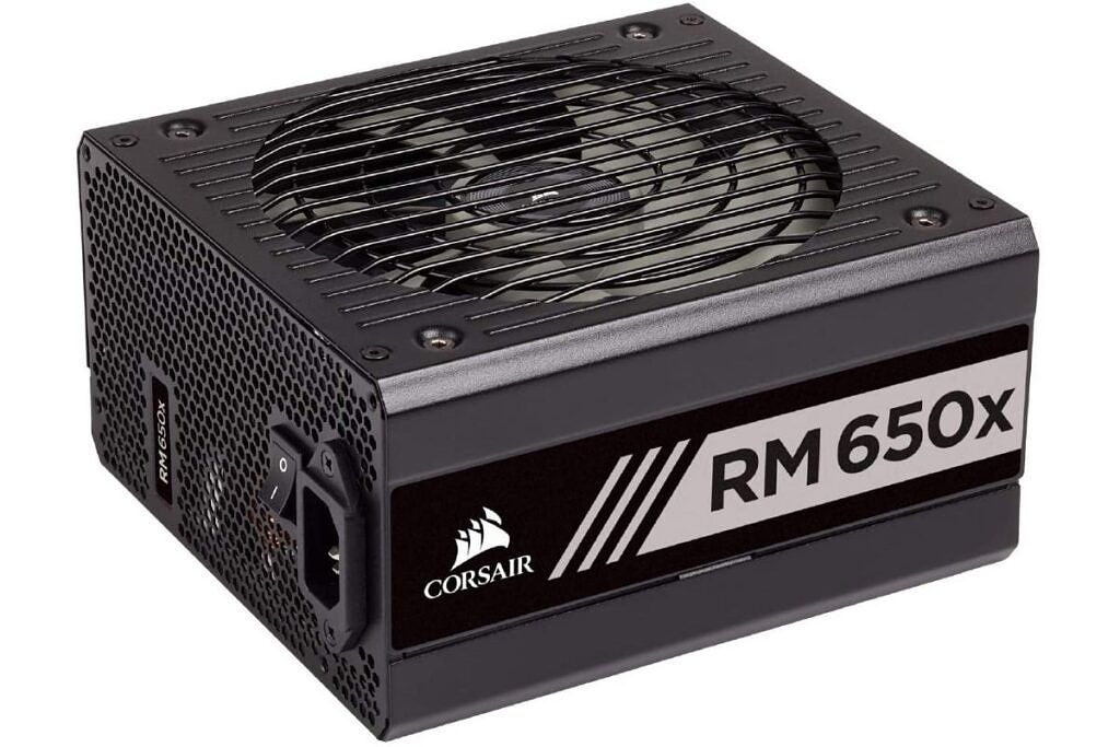 A black colored modular PSU with 650W power