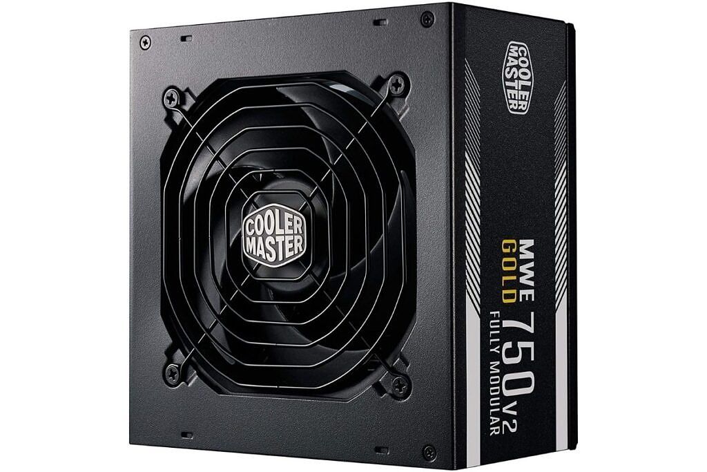 Black colored Cooler Master V750 Gold V2 PSU