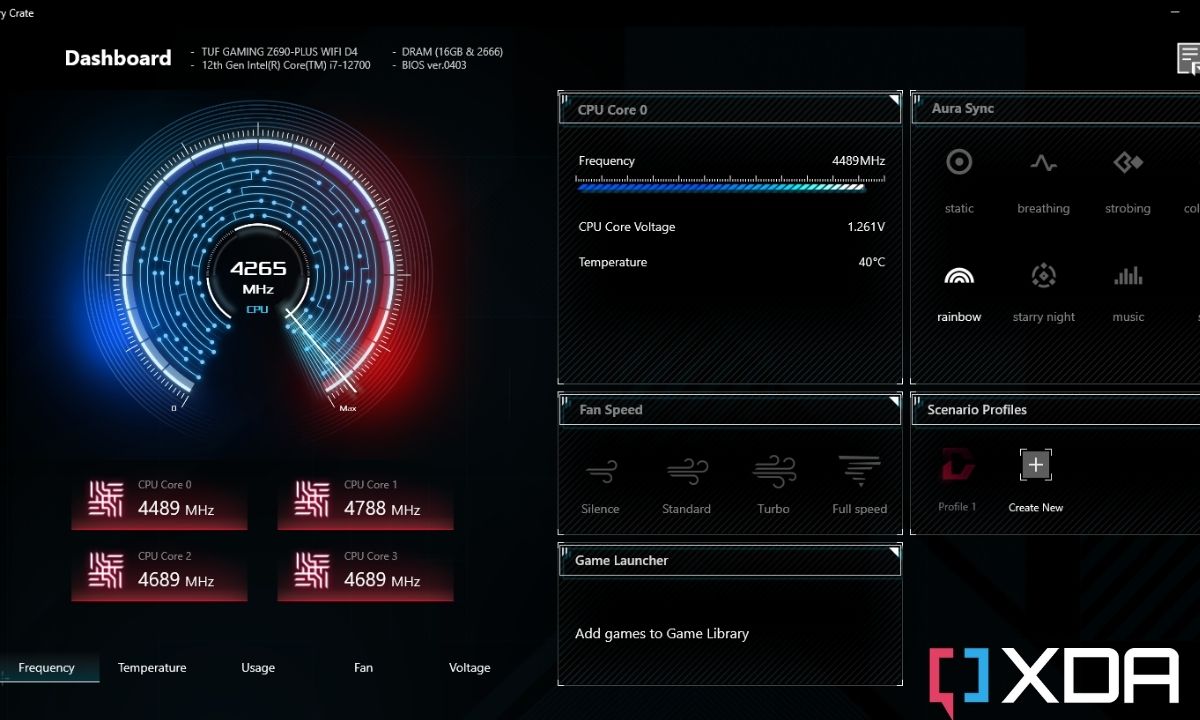 ASUS TUF Gaming Z690 Plus WiFi D4 motherboard software review