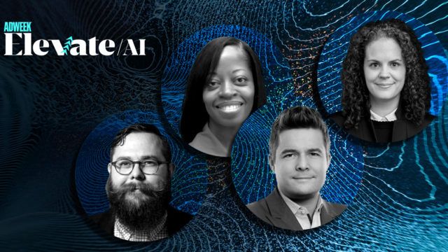 collage of Elevate: AI speakers
