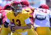 College football spring games: Caleb Williams shines in USC debut, but LSU's QB competition far from over – CBS Sports