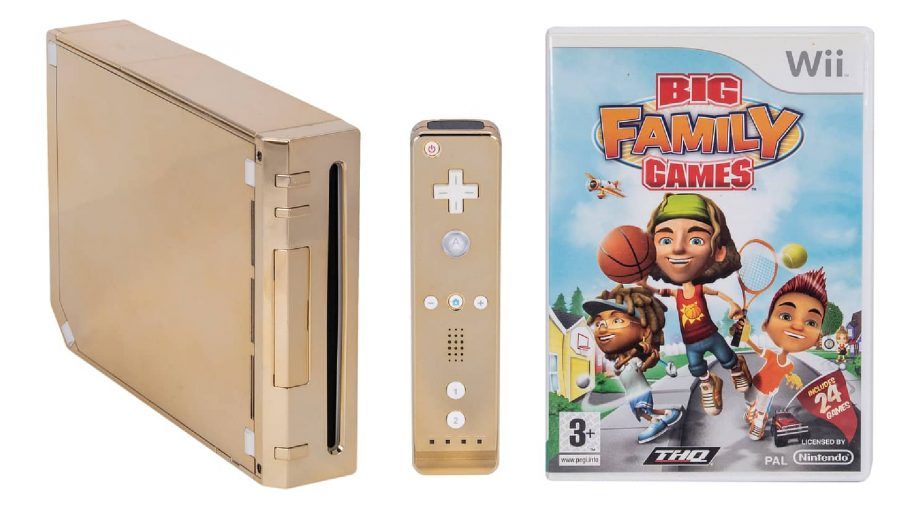 queens-golden-wii-gaming-pc-game Queen's golden wii with wiimote and copy of Big Family Games