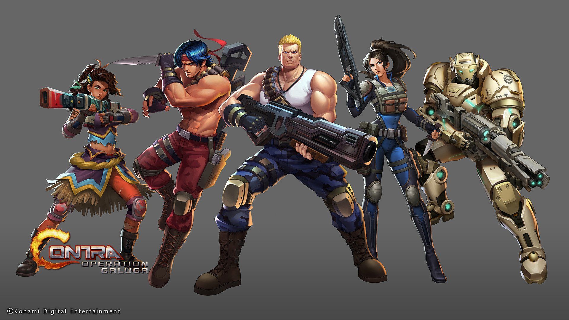 CONTRA: Operation Galuga characters