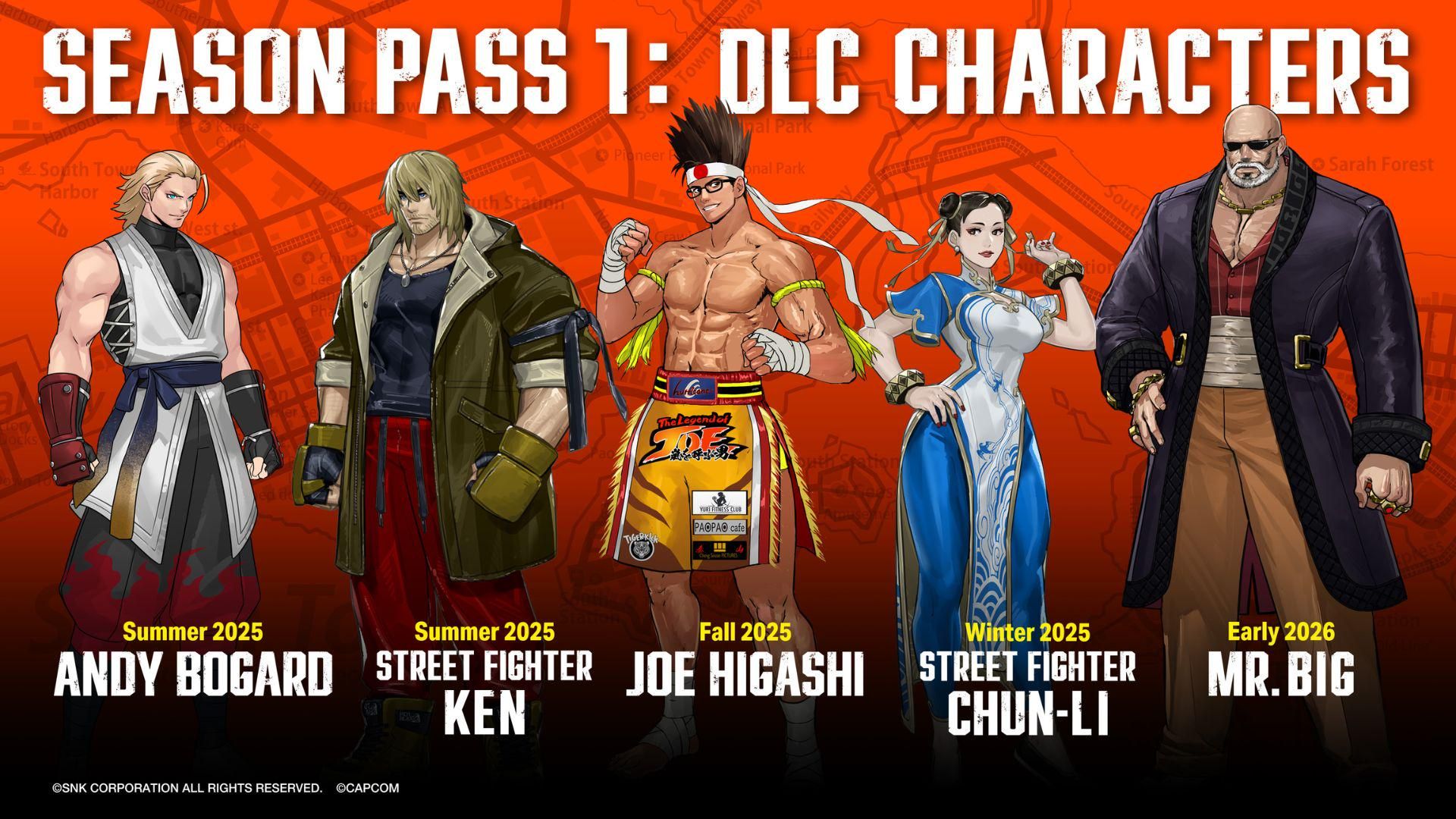 Fatal Fury: City of the Wolves - Personajes y Fechas de los Personajes del Season Pass Filtrados