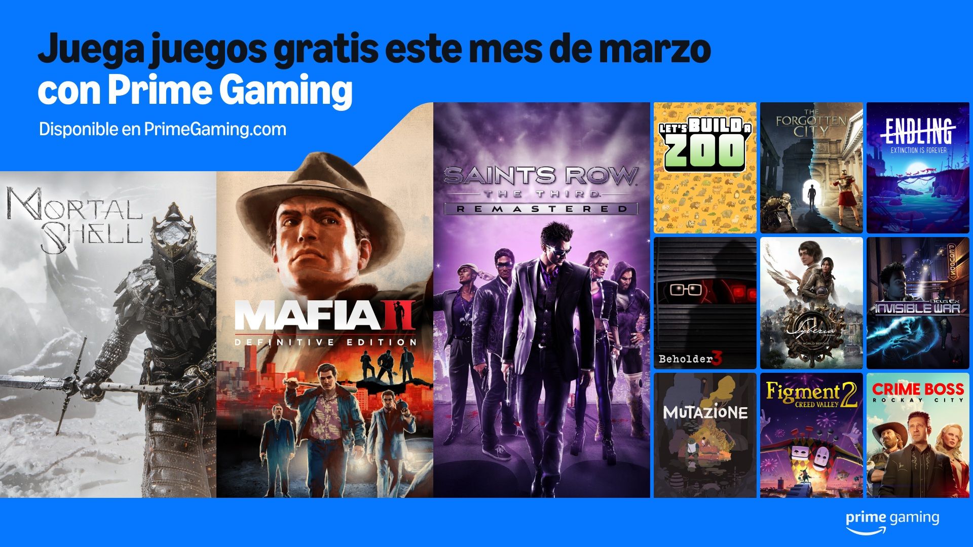 Juegos GRATIS con Prime Gaming en Marzo 2025: LOK: Defiance, Wolfenstein: The Old Blood, Mafia II: DE y más