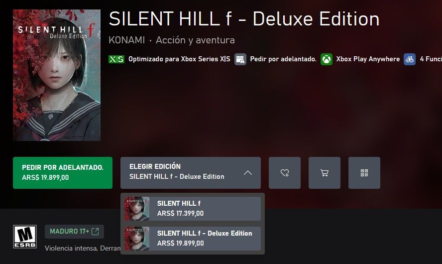 Silent Hill F a menos de US$ 15 para PC y Xbox Series en Argentina