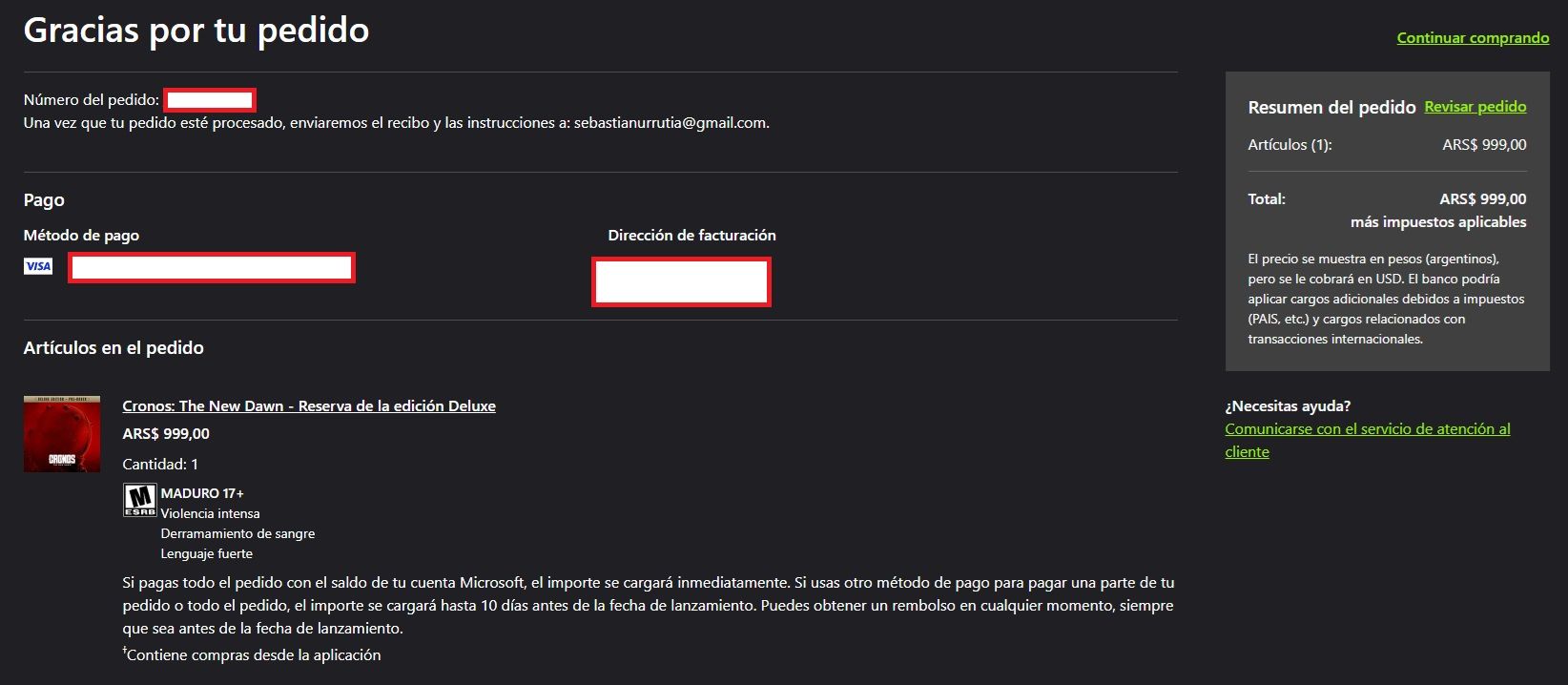 chronos arg error bug xbox store