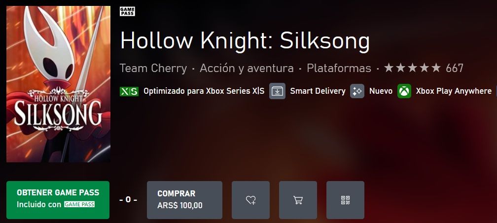 silksong error precio argentina 100 pesos