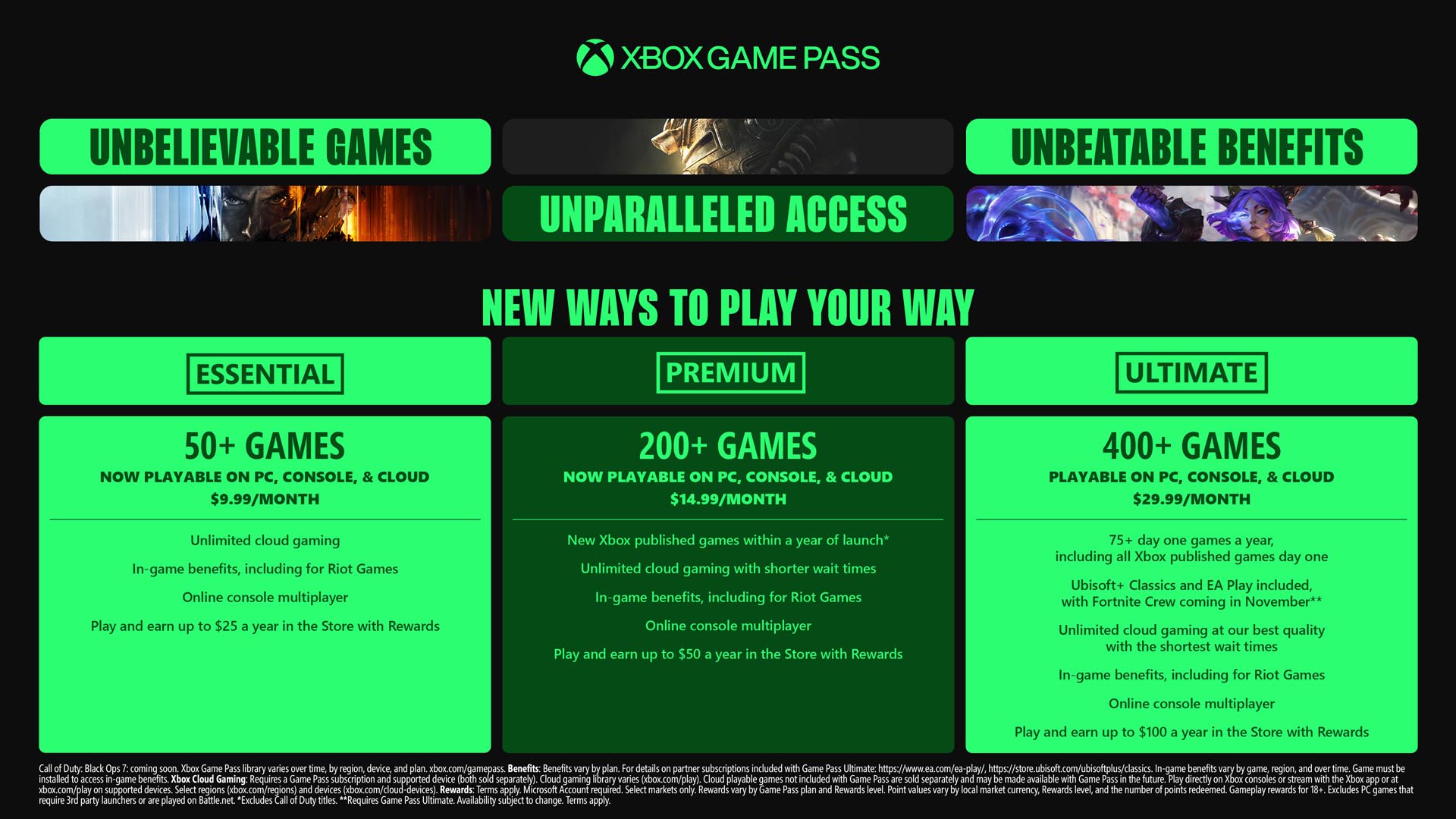 PC Game Pass aumenta un 40% y Xbox Game Pass Ultimate un 50% - Detalles y Trailer de los Nuevos Planes
