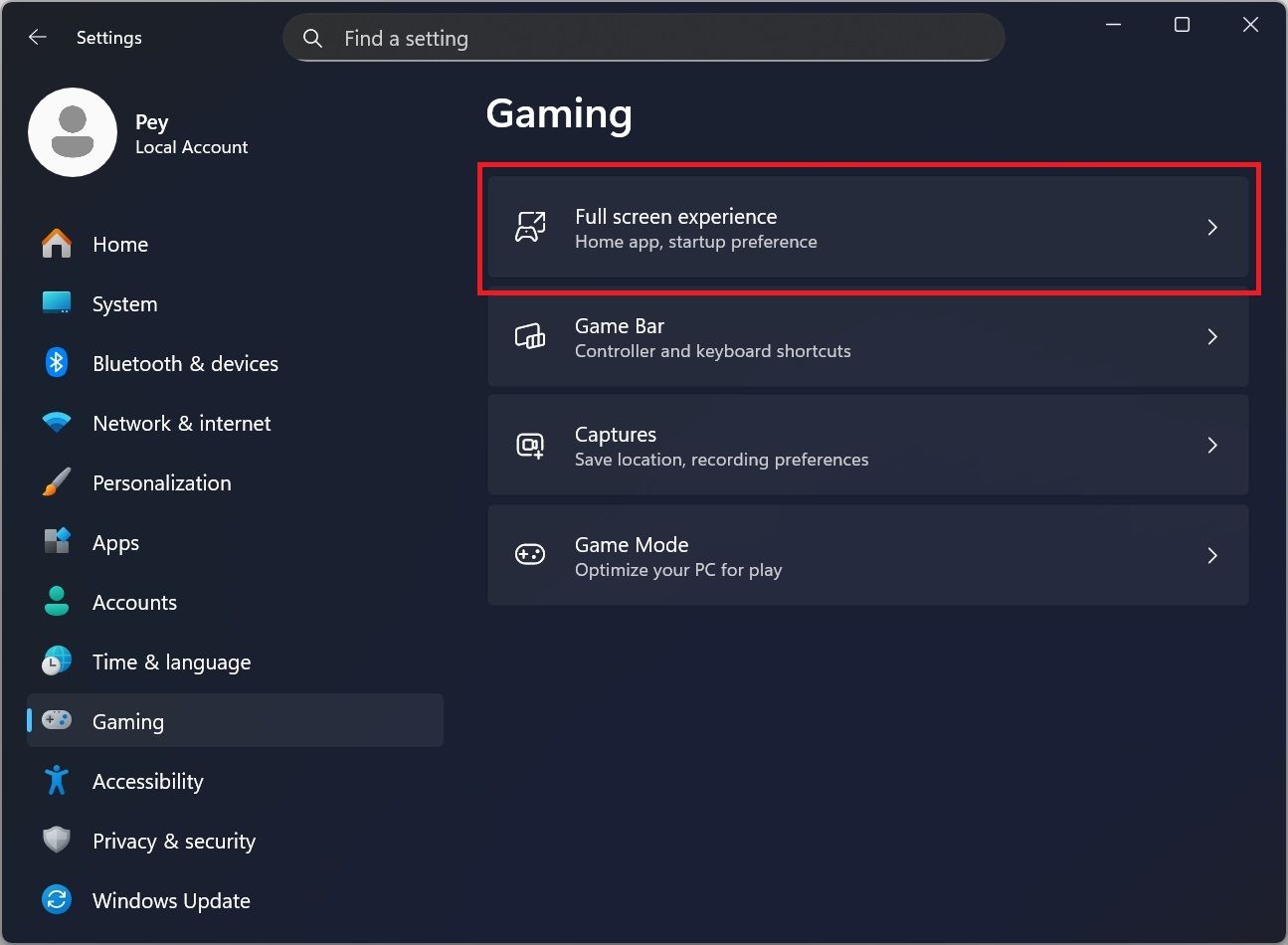 Xbox Full Screen Experience 1