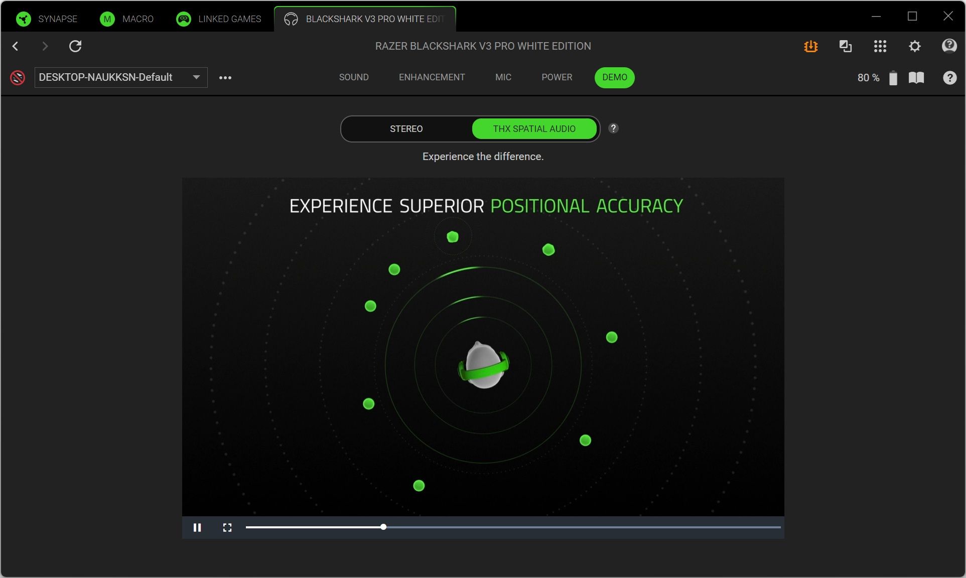 razer synapse 4 thx demo
