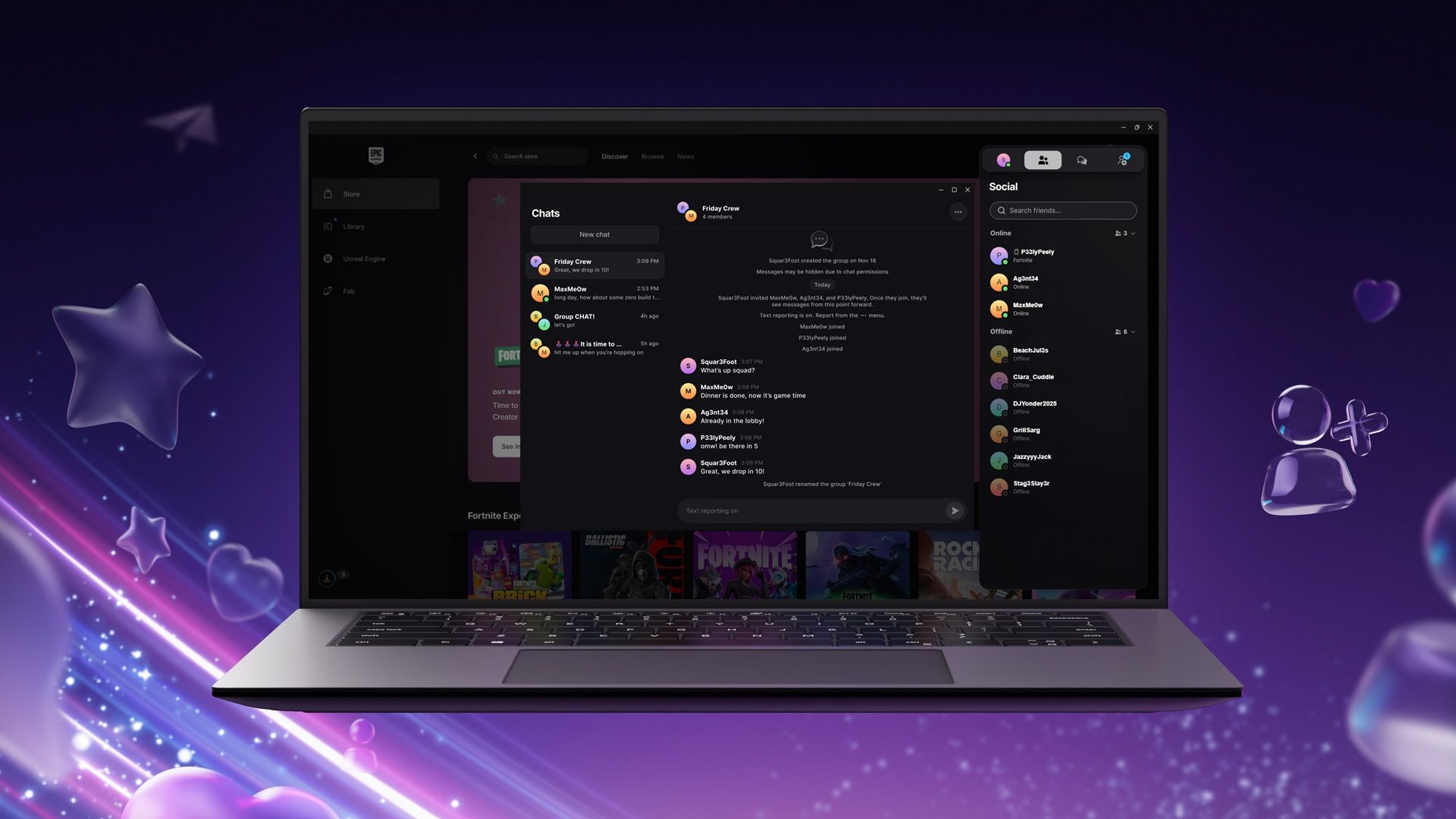 text-chat-in-epic-games-launcher