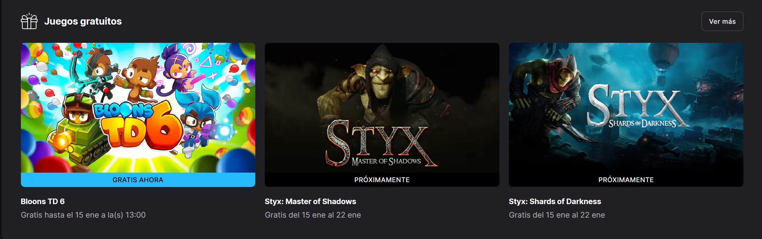 Styx Master of Shadows & Styx Shards of Darkness GRATIS en Epic Games Store el 15 de Enero